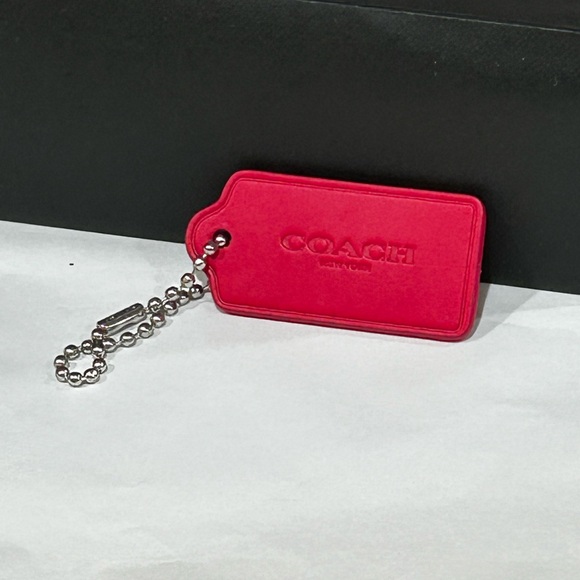 Coach Dark Pink Personalized Bag Tag - Picture 5 of 7